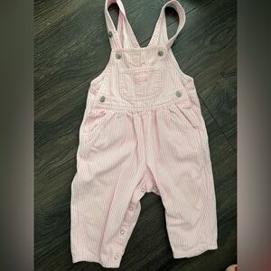 Pink striped OshKosh Overalls
